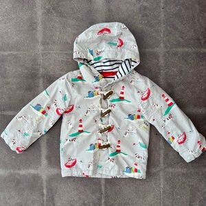 Children's Nautical Print Hooded Jacket